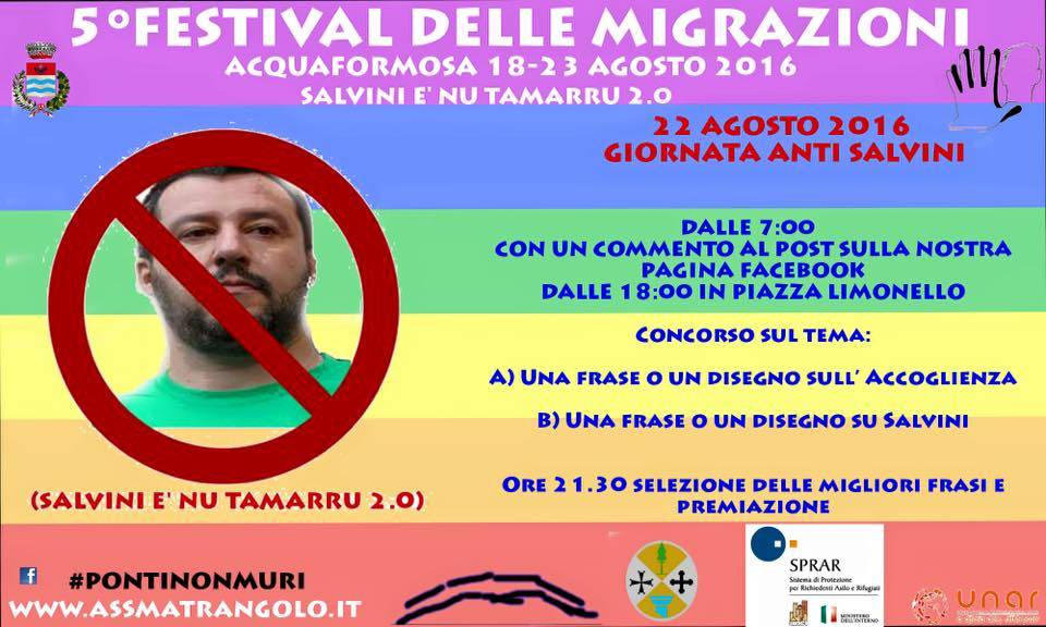 Il governo Renzi sponzorizza il festival di insulti a Salvini