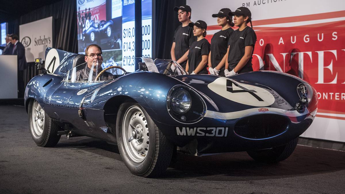 Una Jaguar D-type venduta all'asta per oltre 21 milioni di dollari