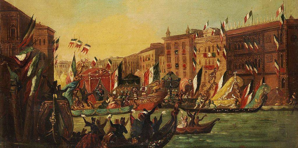 Vittorio Emanuele II a Venezia il 7 novembre 1866