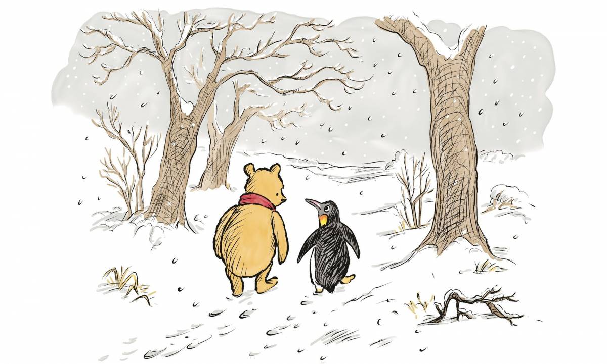 Winnie The Pooh fa amicizia con un nuovo animale: ecco Penguin