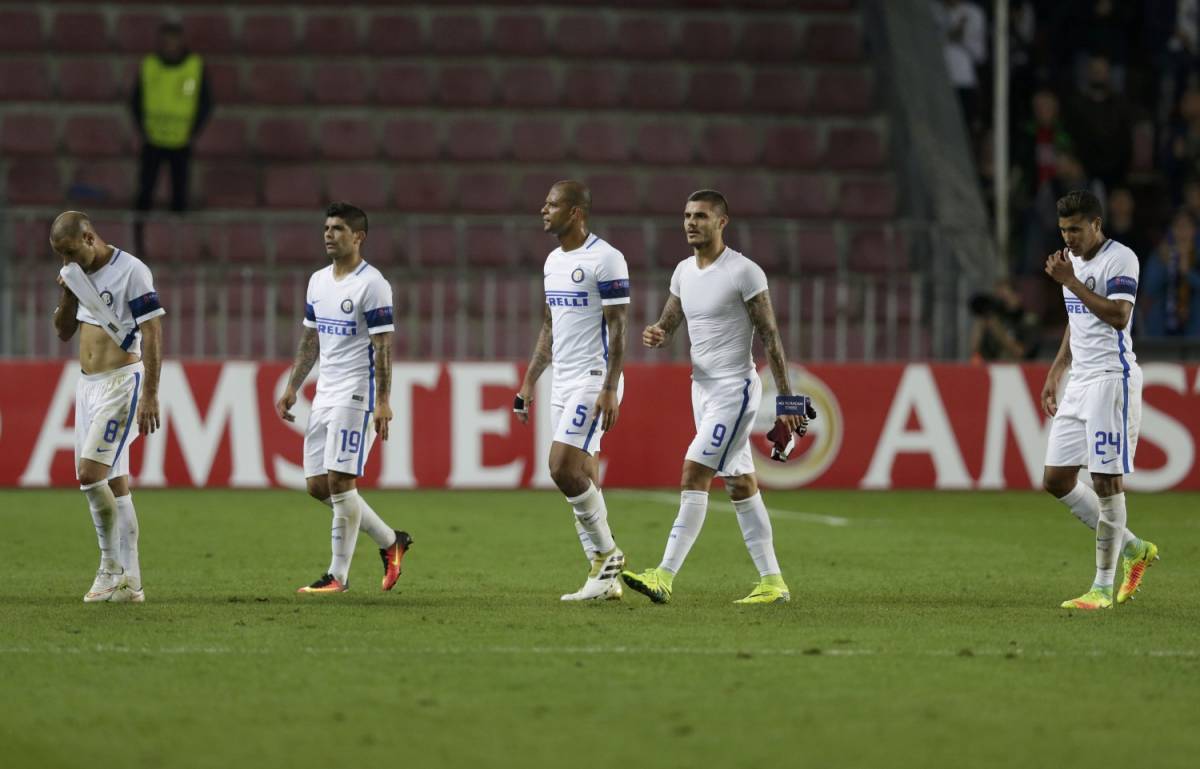L'Inter crolla con lo Sparta Praga: 3-1