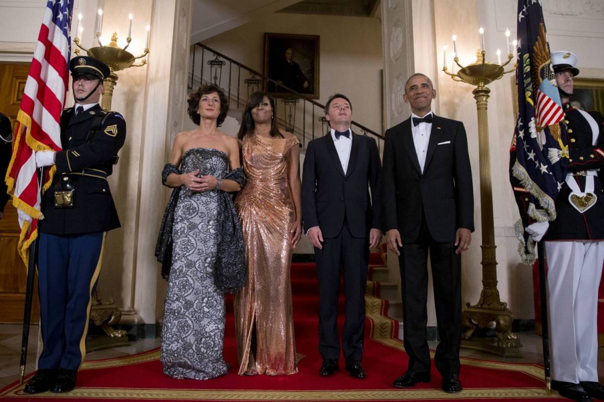 Alla cena di Obama per Renzi in scena la fiera dei complimenti