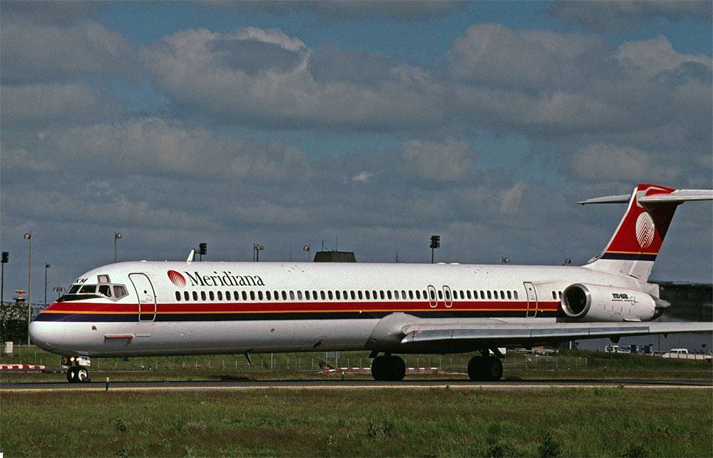 Ultima destinazione Volandia per il primo MD-80 Meridiana