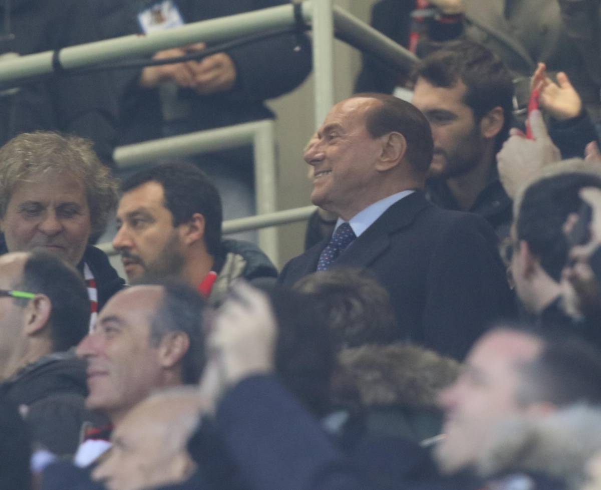 Il Milan secondo senza festa ma non perde Berlusconi