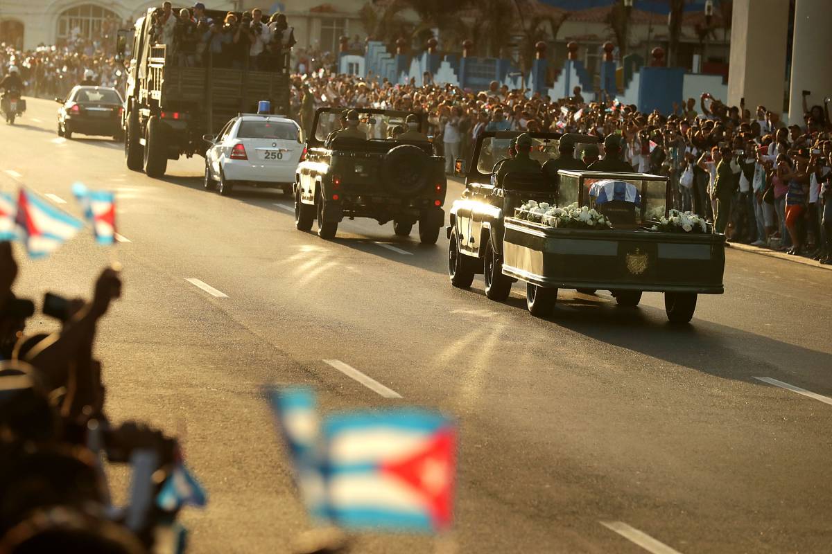 Le ceneri di Castro lasciano L'Avana 