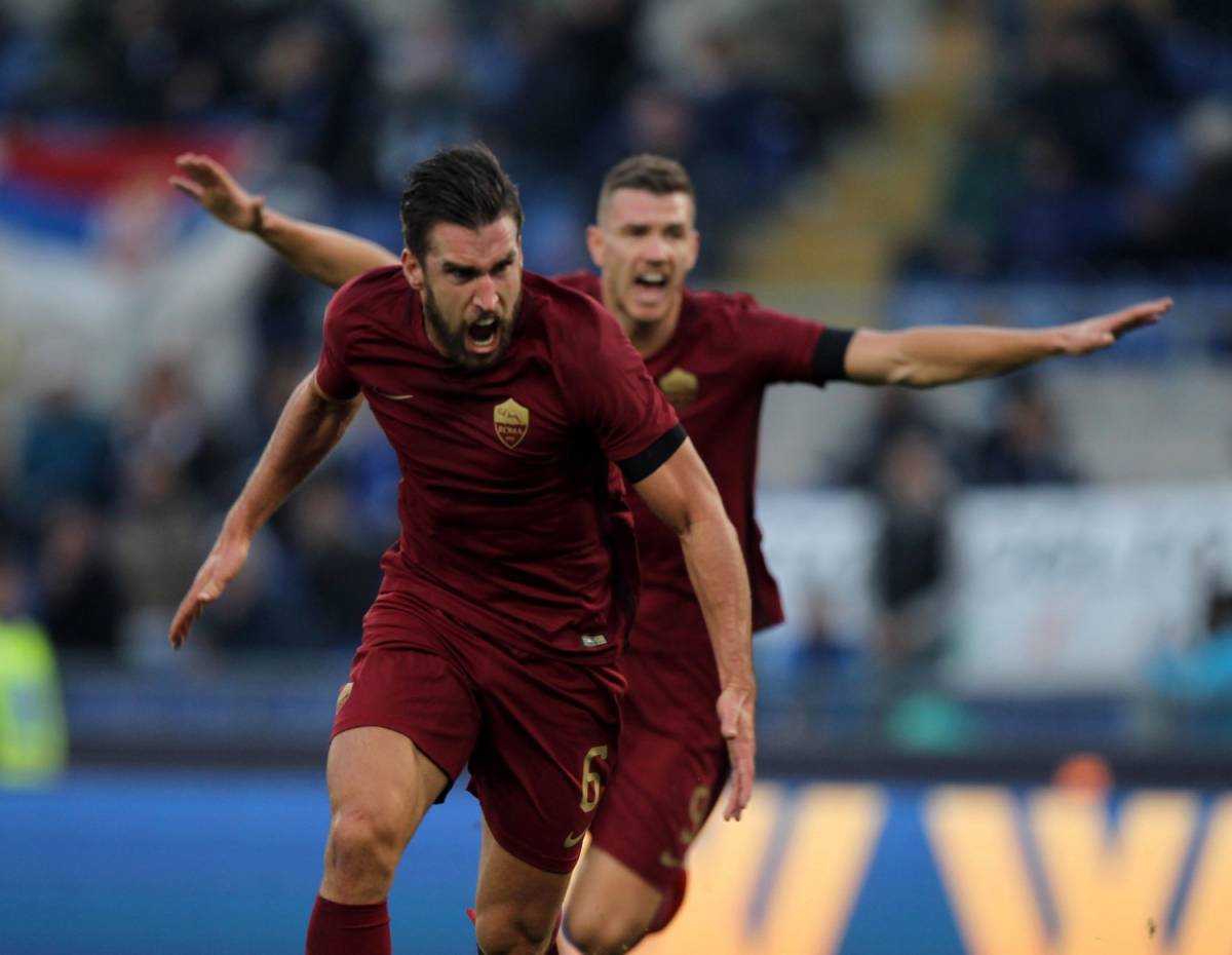 Strootman e Nainggolan stendono la Lazio: Roma seconda con il Milan