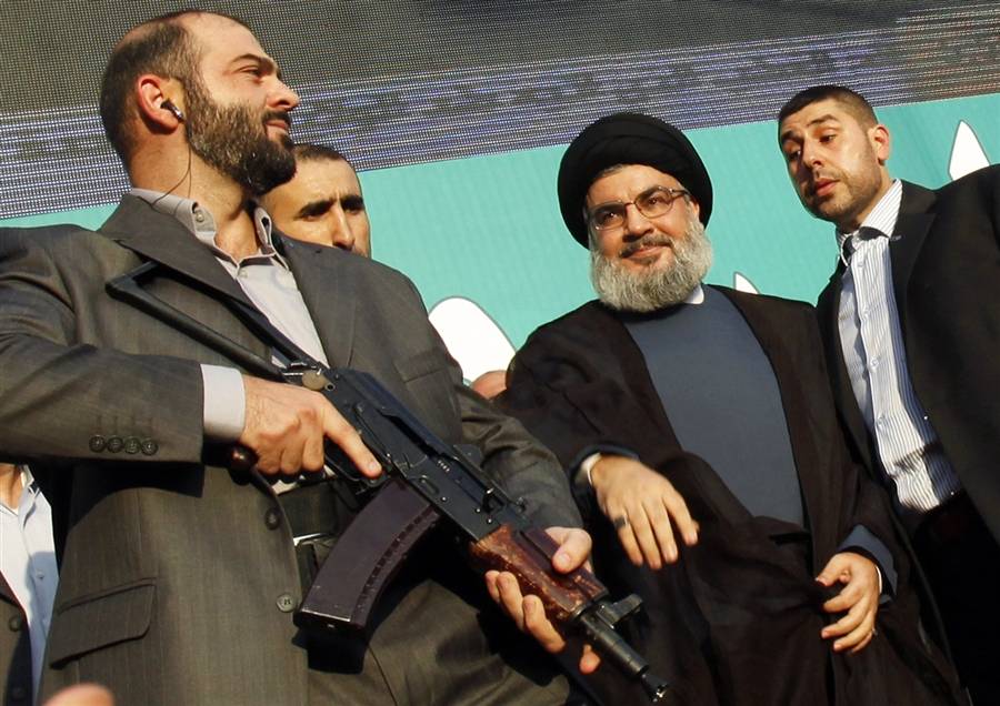 Il numero uno di Hezbollah Hassan Nasrhallah 