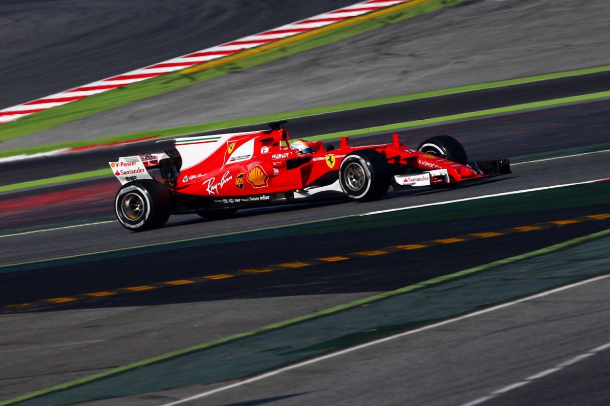 La Ferrari SF70H di Vettel vola: primo nei test di Montmelò