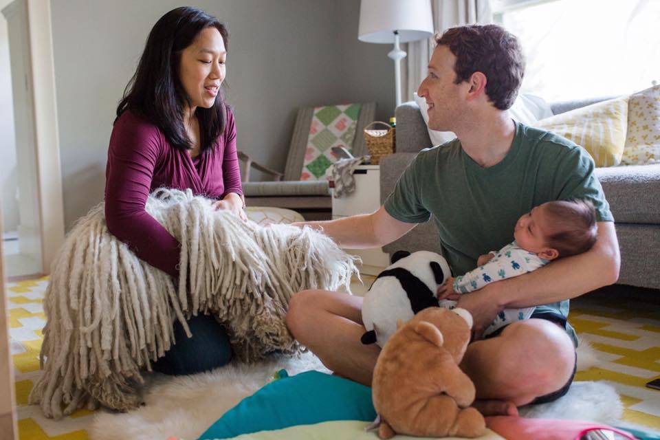 L'annuncio di Zuckerberg: "Aspettiamo un'altra bambina"