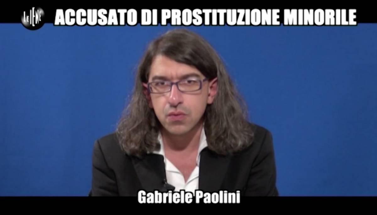 Gabriele Paolini si confessa a Le Iene. "Ho fatto sesso gay con un ex premier"