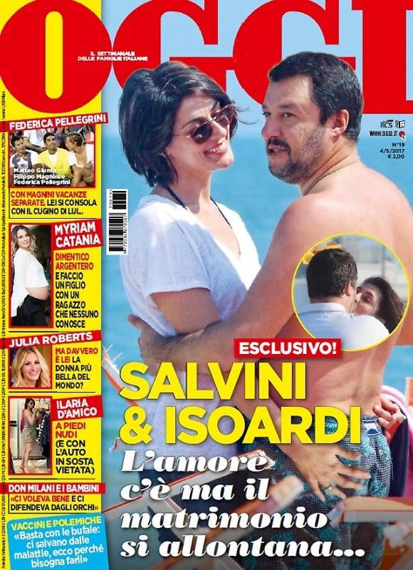 È amore tra Matteo Salvini e Elisa Isoardi. Ma il matrimonio può aspettare