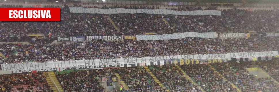 Inter, la Curva Nord all'attacco: "In campo mezzi uomini e dirigenza assente"