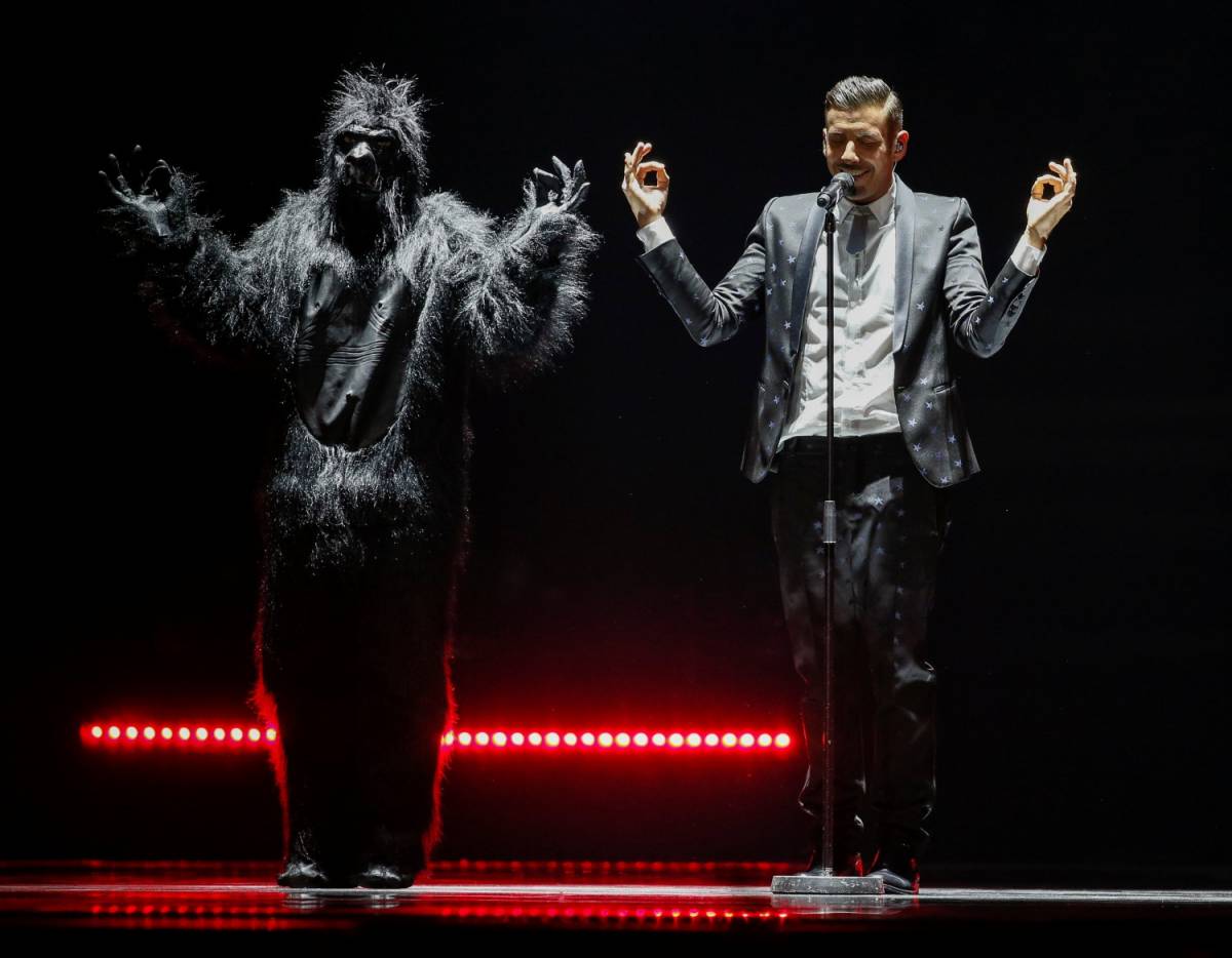 Gli animalisti contro Gabbani: "All'Eurovision senza scimmia"
