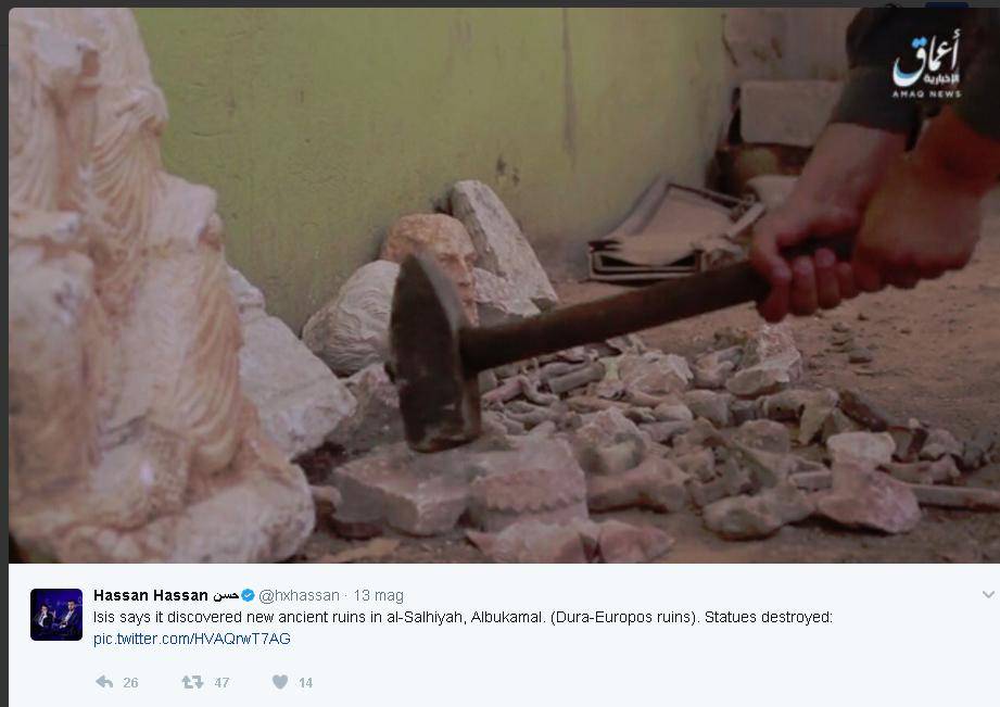 Siria, nuova barbarie dell'Isis: statue romane distrutte a Dura Europos 
