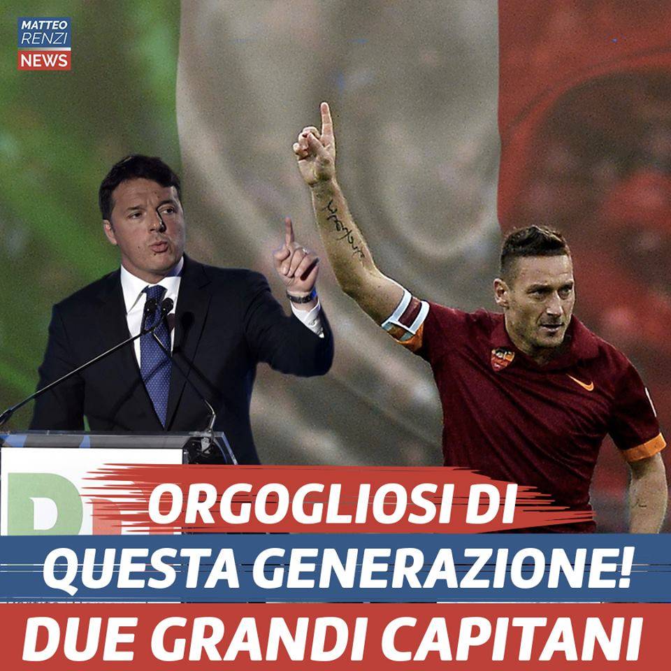 Se il Pd strumentalizza persino l'addio di Totti