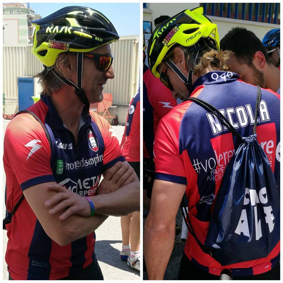 Davide Nicola mantiene la promessa: in bici da Crotone a Torino