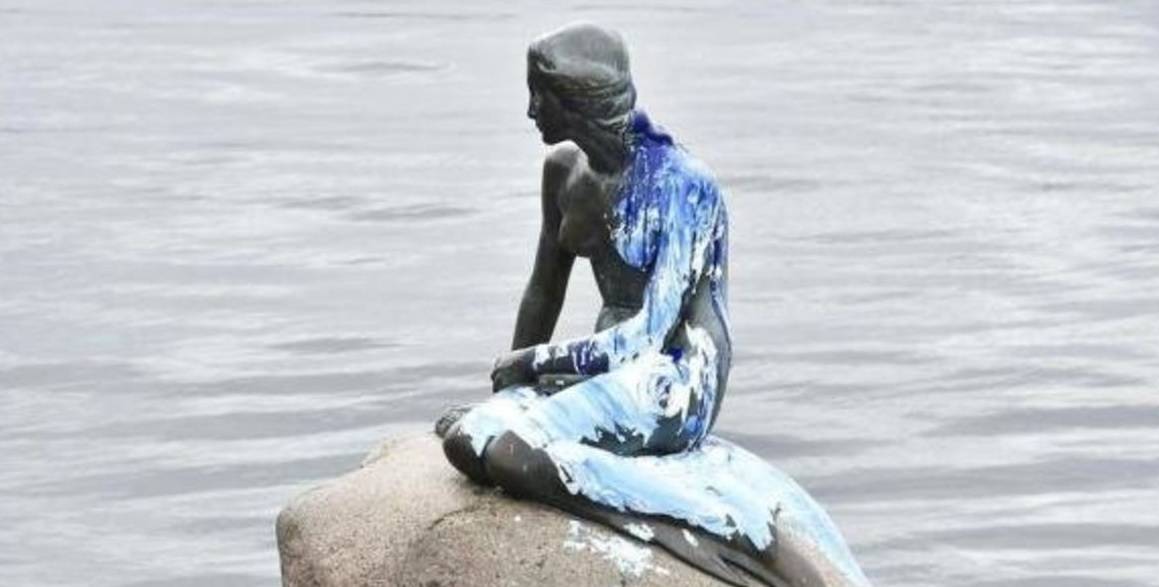 Copenhagen, la Sirenetta vandalizzata per la seconda volta in 15 giorni