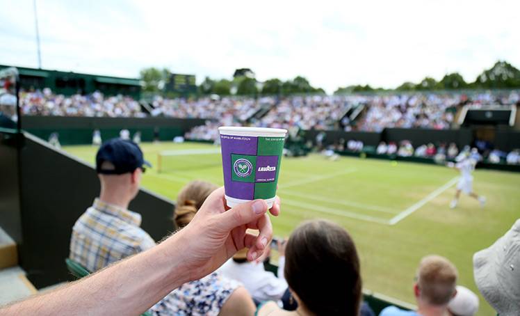 C'è un'Italia che trionfa sull'erba di Wimbledon: è il caffè della Lavazza