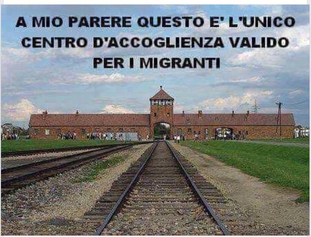 Post choc su Facebook: "I migranti? L'unico centro di accoglienza per loro è quello di Auschwitz"