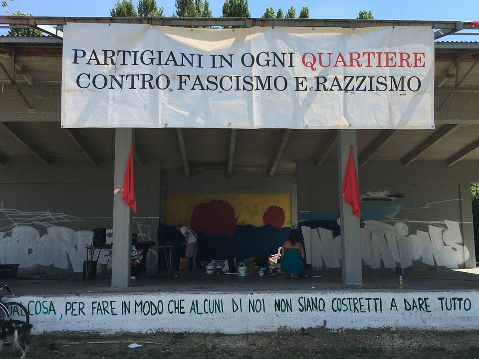 I no global "fanno la festa" al parco delle Cave