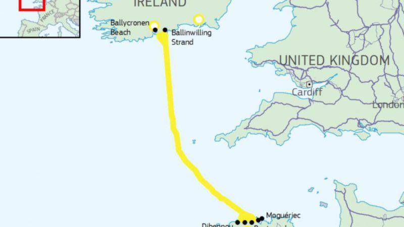 Ecco il cavo di 600 km che salta la Brexit e collega Francia e Irlanda