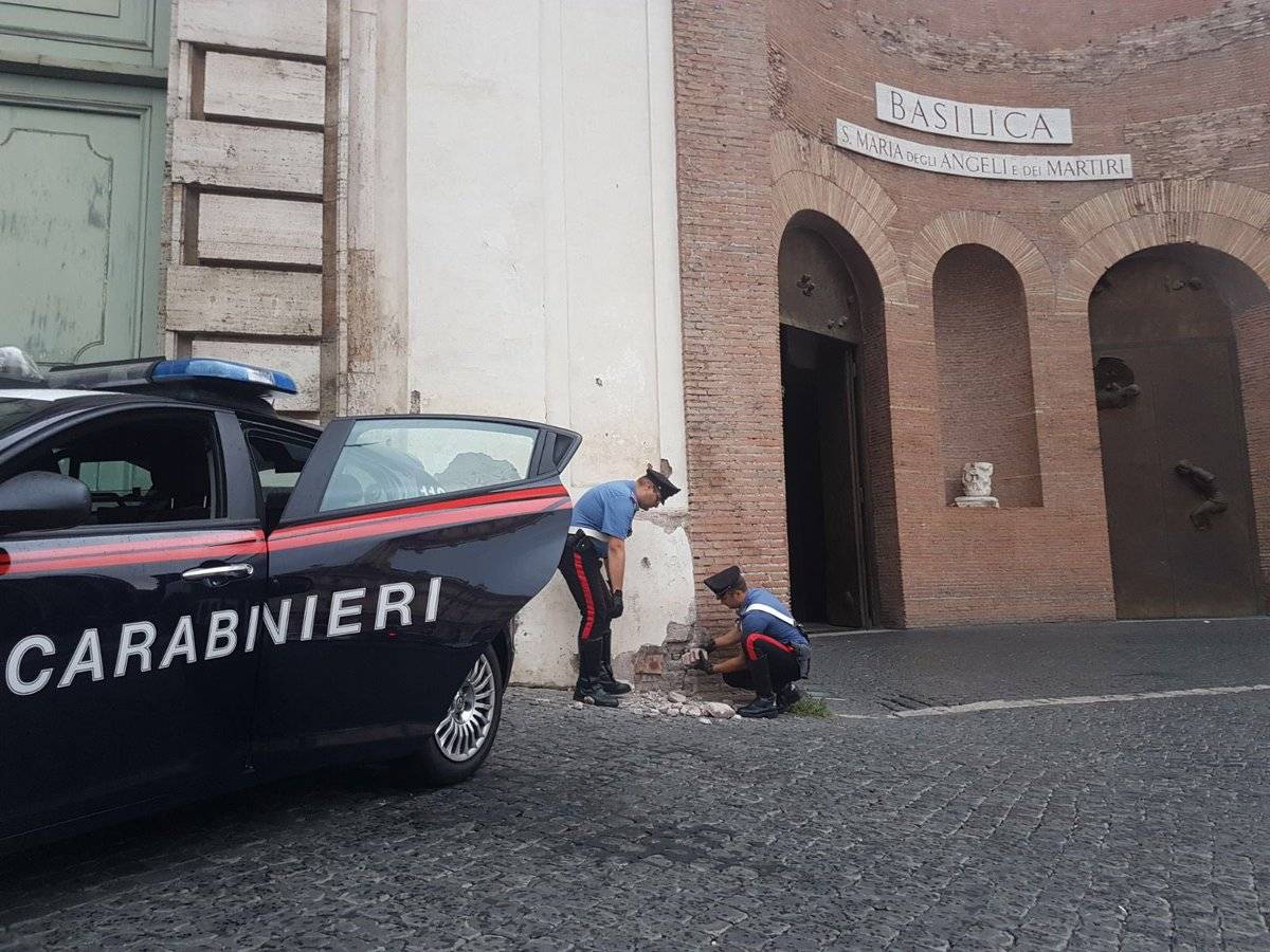 Danneggia S. Maria degli Angeli In manette pregiudicato africano