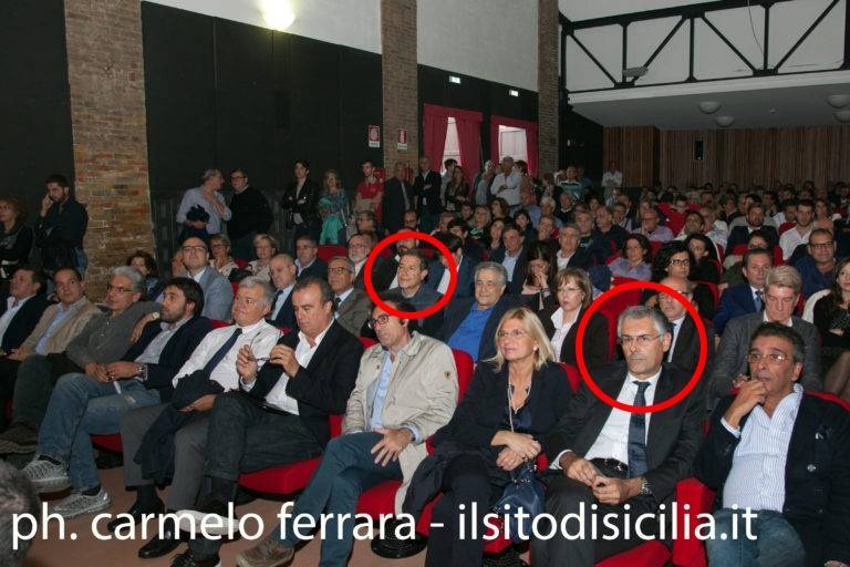 Fabrizio Micari al meeting che lanciava Musumeci presidente