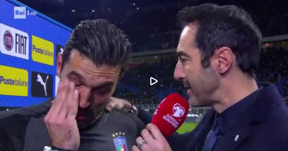 Le lacrime di Buffon: "Mi dispiace"