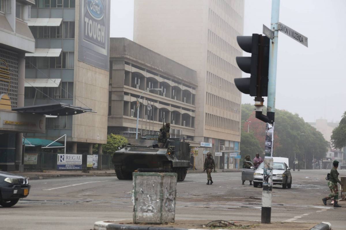 L'esercito dello Zimbabwe prende il controllo della capitale