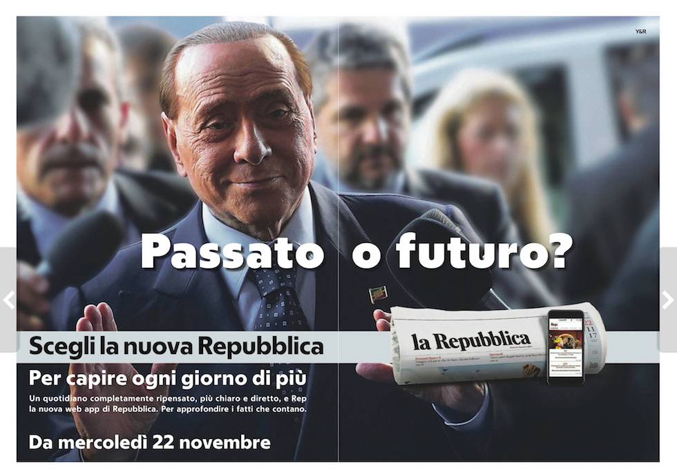 Grafica nuova ma l'ossessione è antica "Repubblica" si aggrappa a Berlusconi