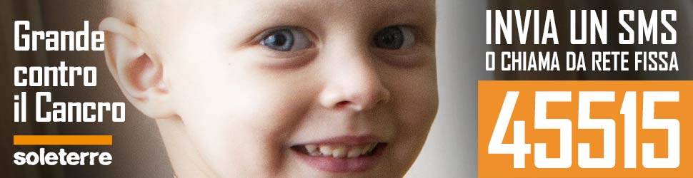 Soleterre, raccolta fondi per i bambini malati di cancro