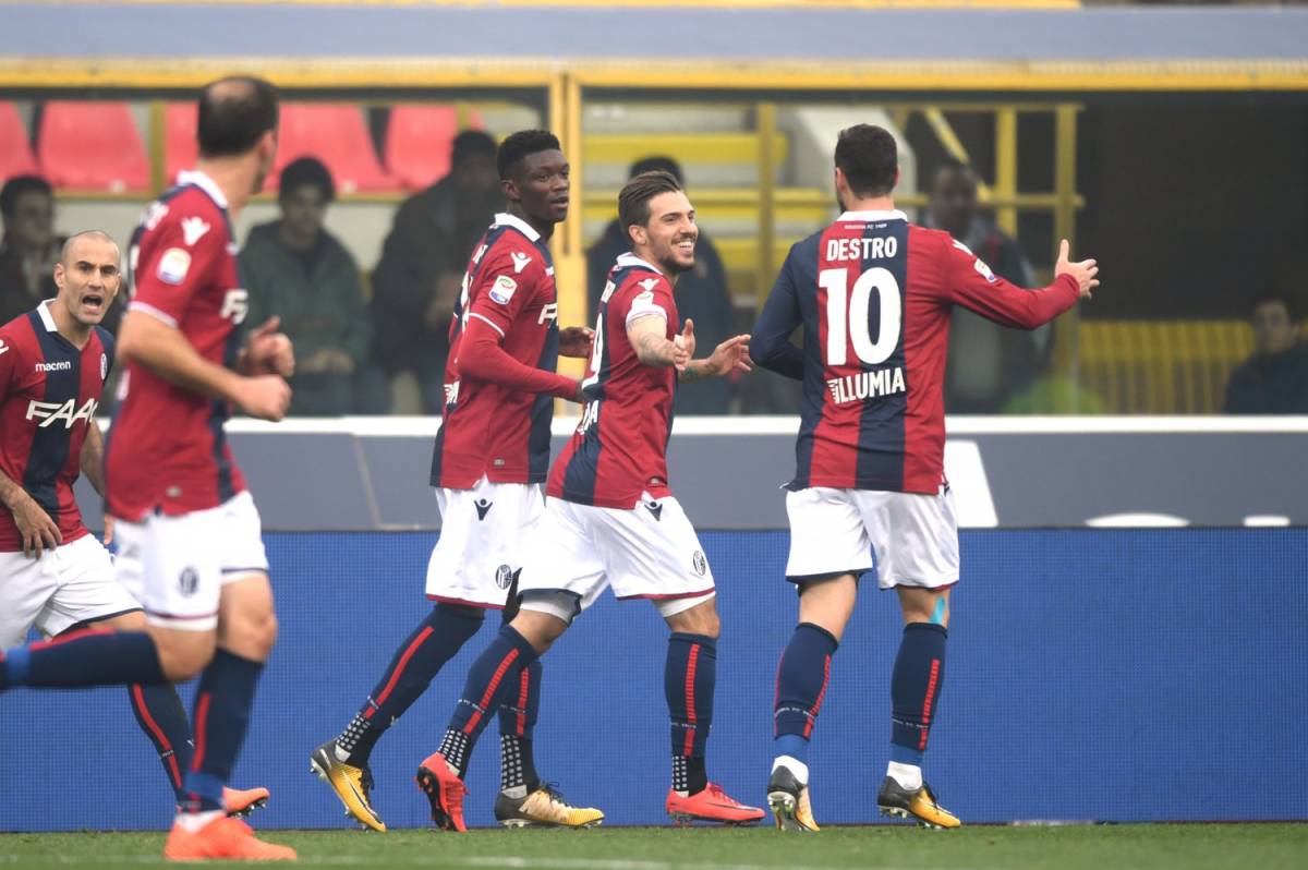 Bologna imperioso contro la Sampdoria: secco 3-0 dei rossoblù