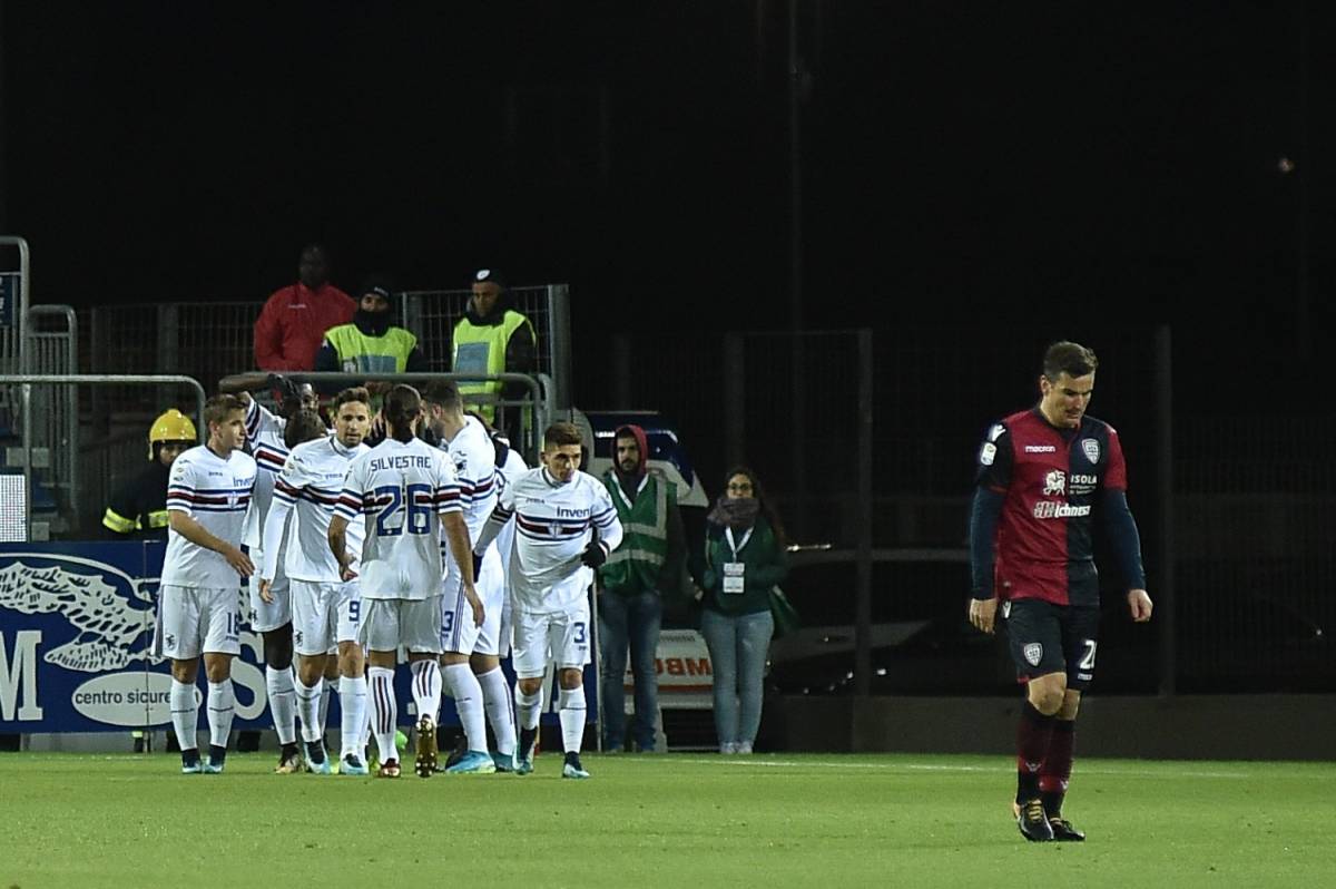 Il Cagliari rimonta la Sampdoria: finisce 2-2 alla Sardegna Arena