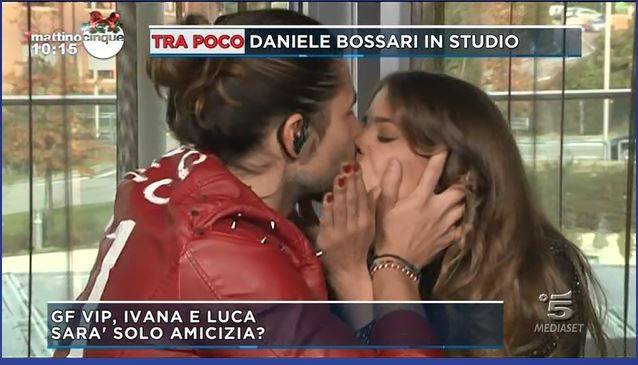 Gf Vip, scatta il bacio tra Luca Onestini e Ivana Mrazova