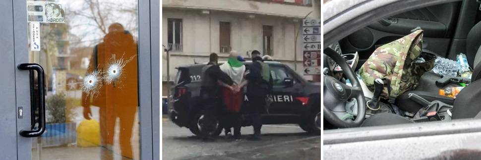 Spari per le vie di Macerata: italiano ferisce sei stranieri