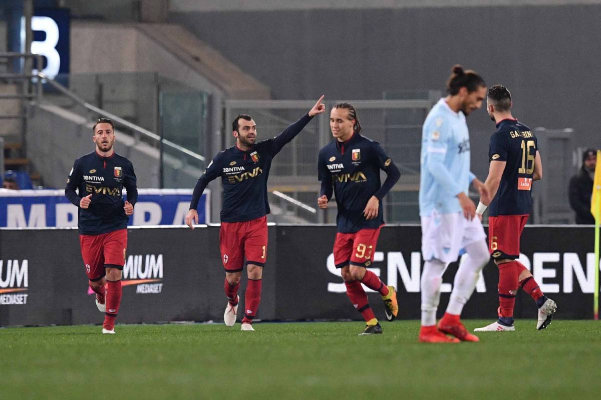 Il Genoa sorprende la Lazio: Pandev-Laxalt stendono 2-1 i biancocelesti