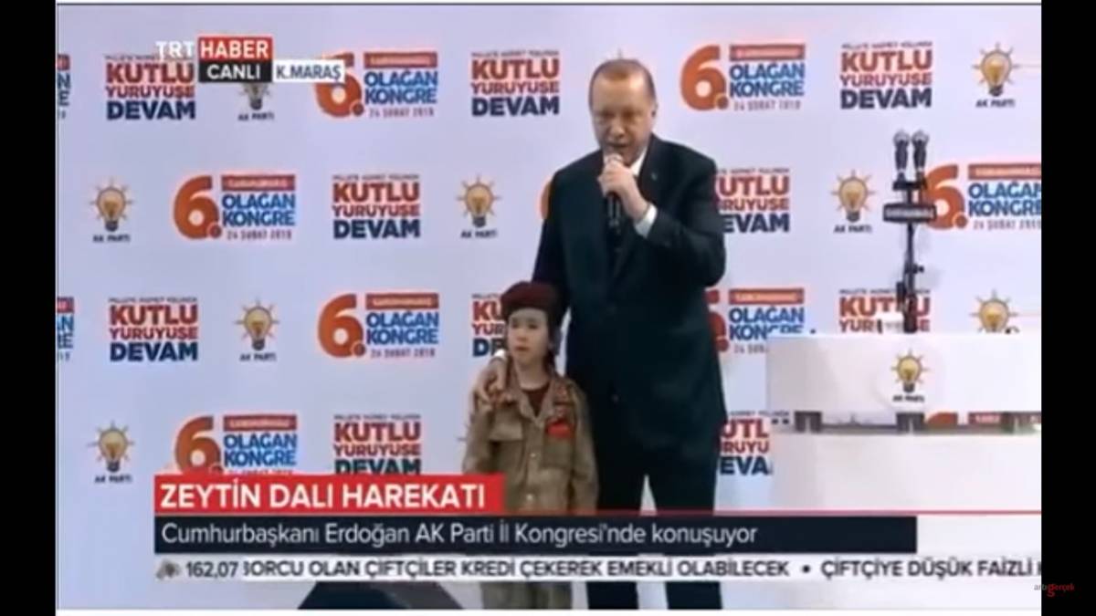 Erdogan: "Se morirai, sarai martire" e la bambina piange