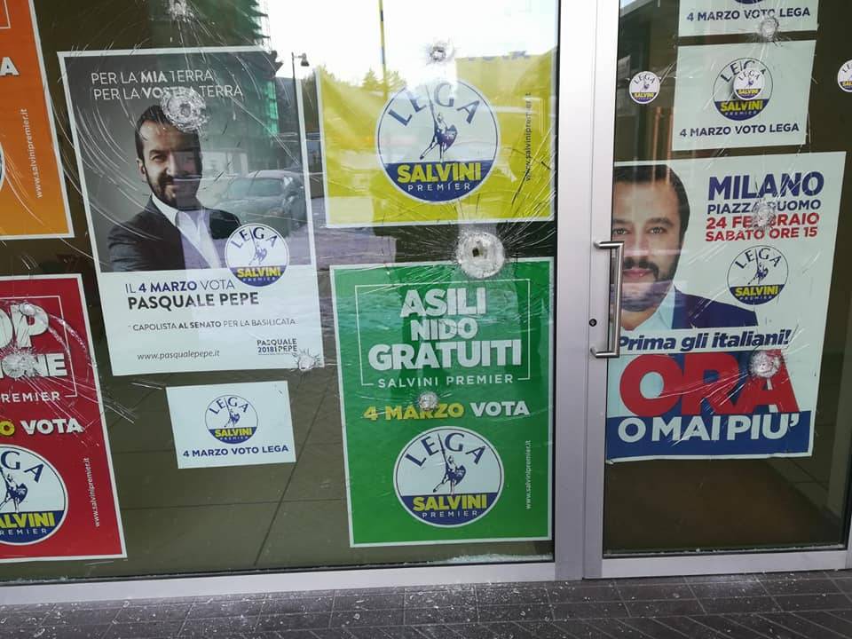 A Potenza vandalizzata sede elettorale della Lega