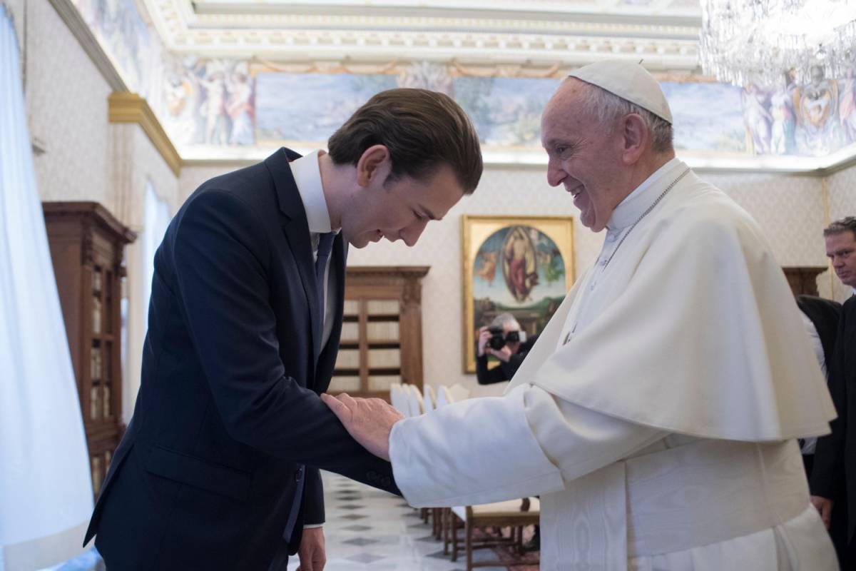 Sebastian Kurz da Bergoglio: "Buoni rapporti col Vaticano"