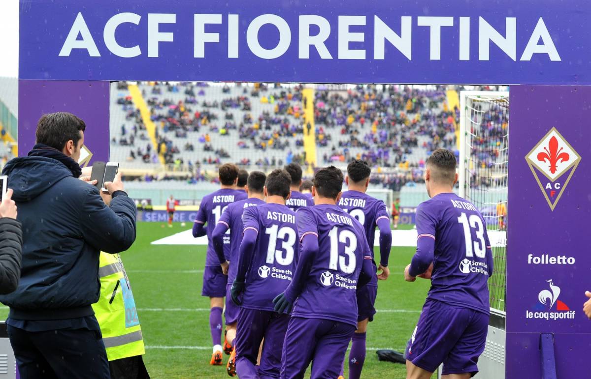L'omaggio della Fiorentina a Davide Astori