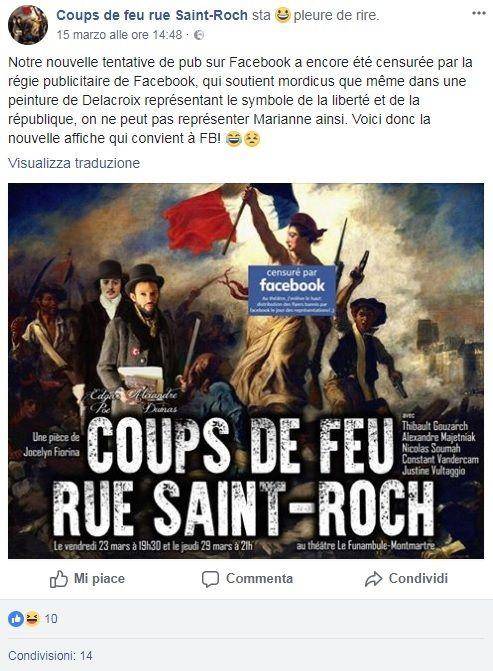 Quella "censura" di Facebook sul dipinto di Eugène Delacroix