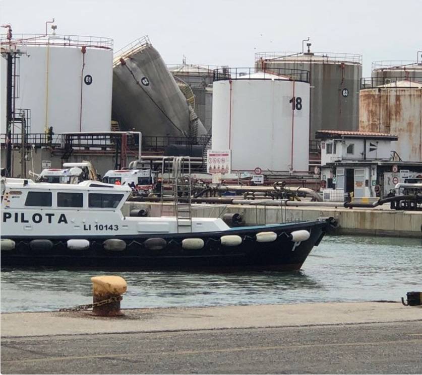 Livorno, un'esplosione al porto: due morti