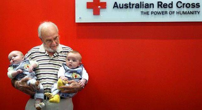 Il super donatore di sangue che ha salvato due milioni di neonati