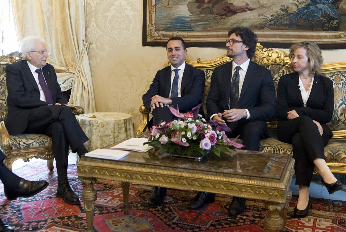 Il presidente Mattarella riceve la delegazione del M5s
