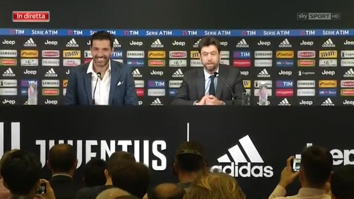 Buffon, la conferenza sul suo futuro: "Sabato ultima partita con la Juve"