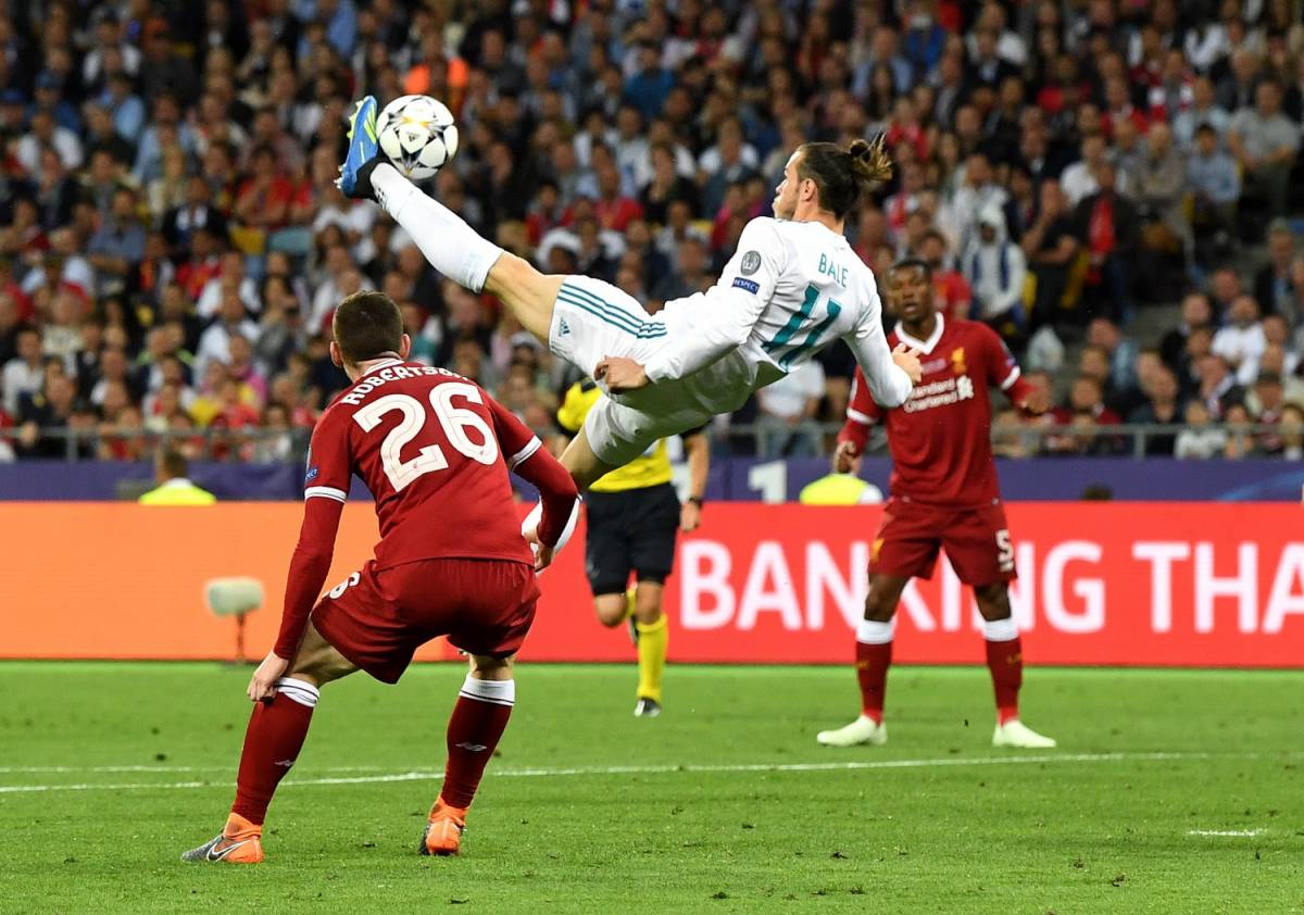 Champions, la perla di Bale: rovesciata da urlo che porta in vantaggio il Real