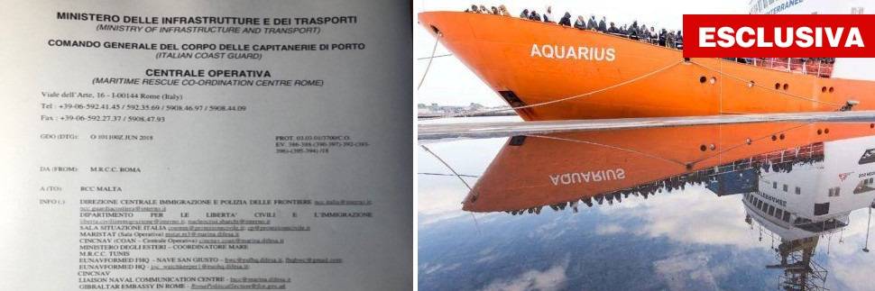 La prova che Malta ha mentito: "Sos, fate sbarcare la Aquarius"