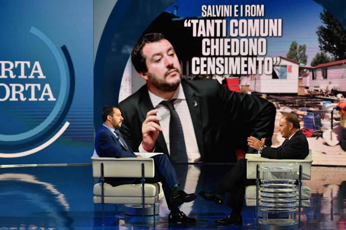 Botta e risposta in tv tra Salvini e Vespa