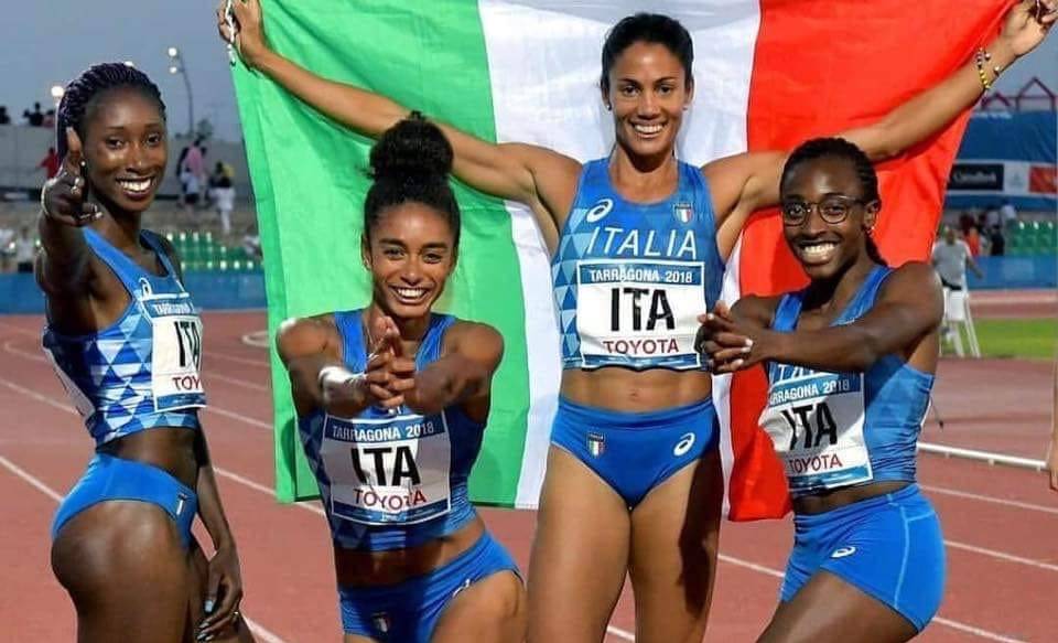 La 4x400 "total black" delle ragazze italiane conquista i Giochi del Mediterraneo