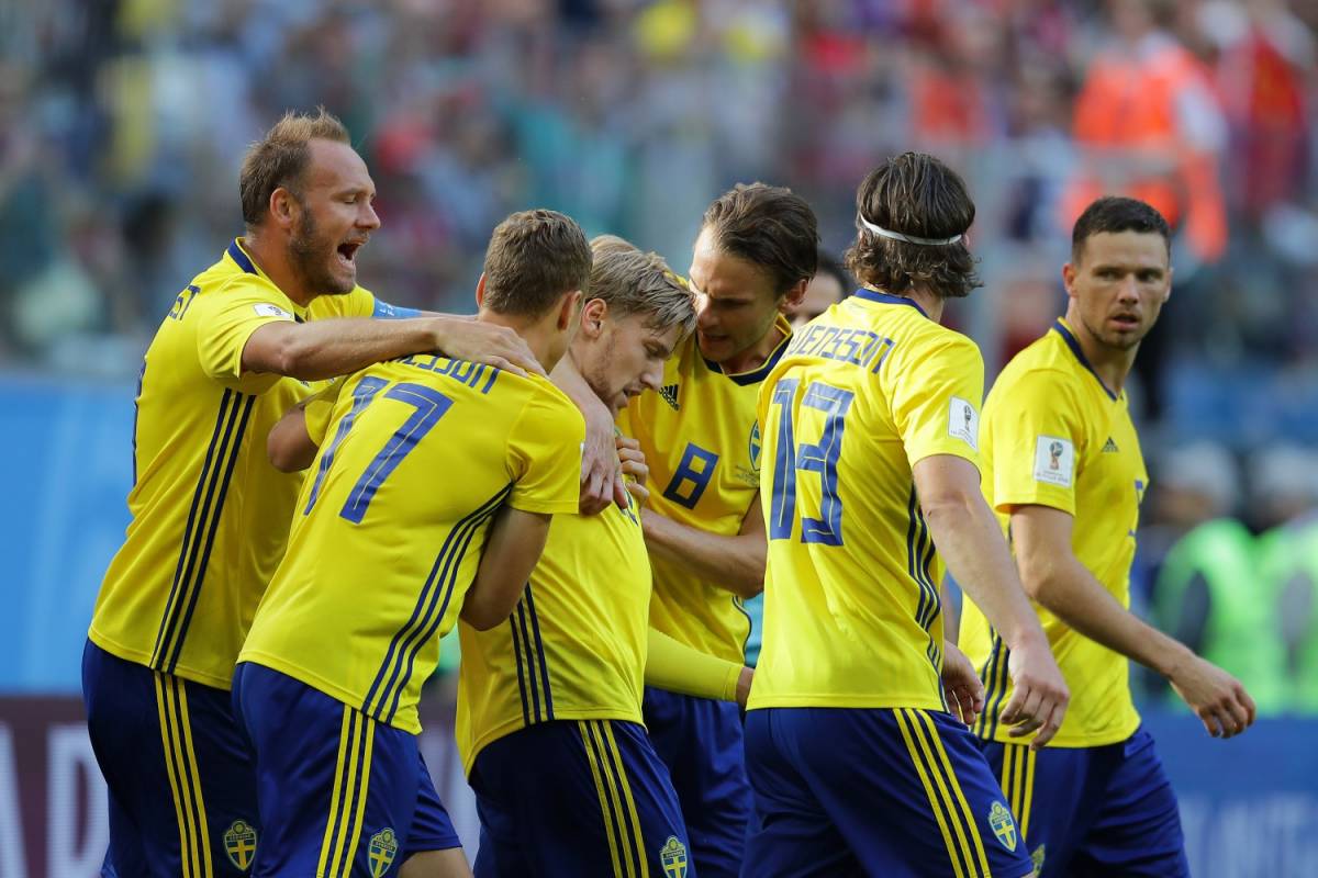Mondiali 2018, la Svezia manda al tappeto 1-0 la Svizzera e approda ai quarti